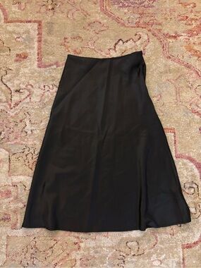 Altar'd State Black A-Line Midi Skirt